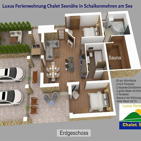 Luxus Ferienwohnung Chalet Seenaehe Schalkenmehren Exterior photo